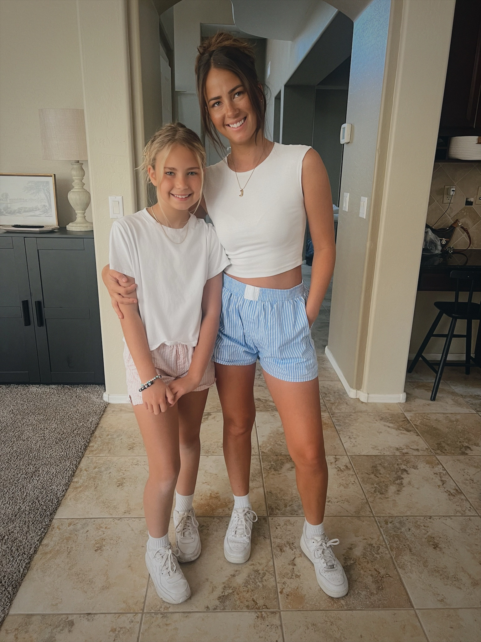 Dress like your mom day at school! Love that smile of hers 🥰

Shorts I sized up to a medium 
Top is small 

And I’m telling you these socks are a must plus these hair clips hold everything up! 

#LTKsalealert #LTKstyletip #LTKfindsunder50