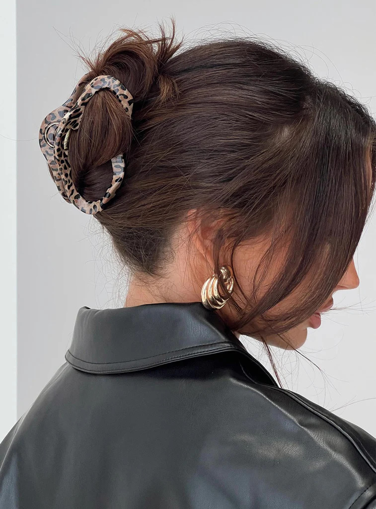 Take It Off Hair Clip Leopard | Princess Polly US