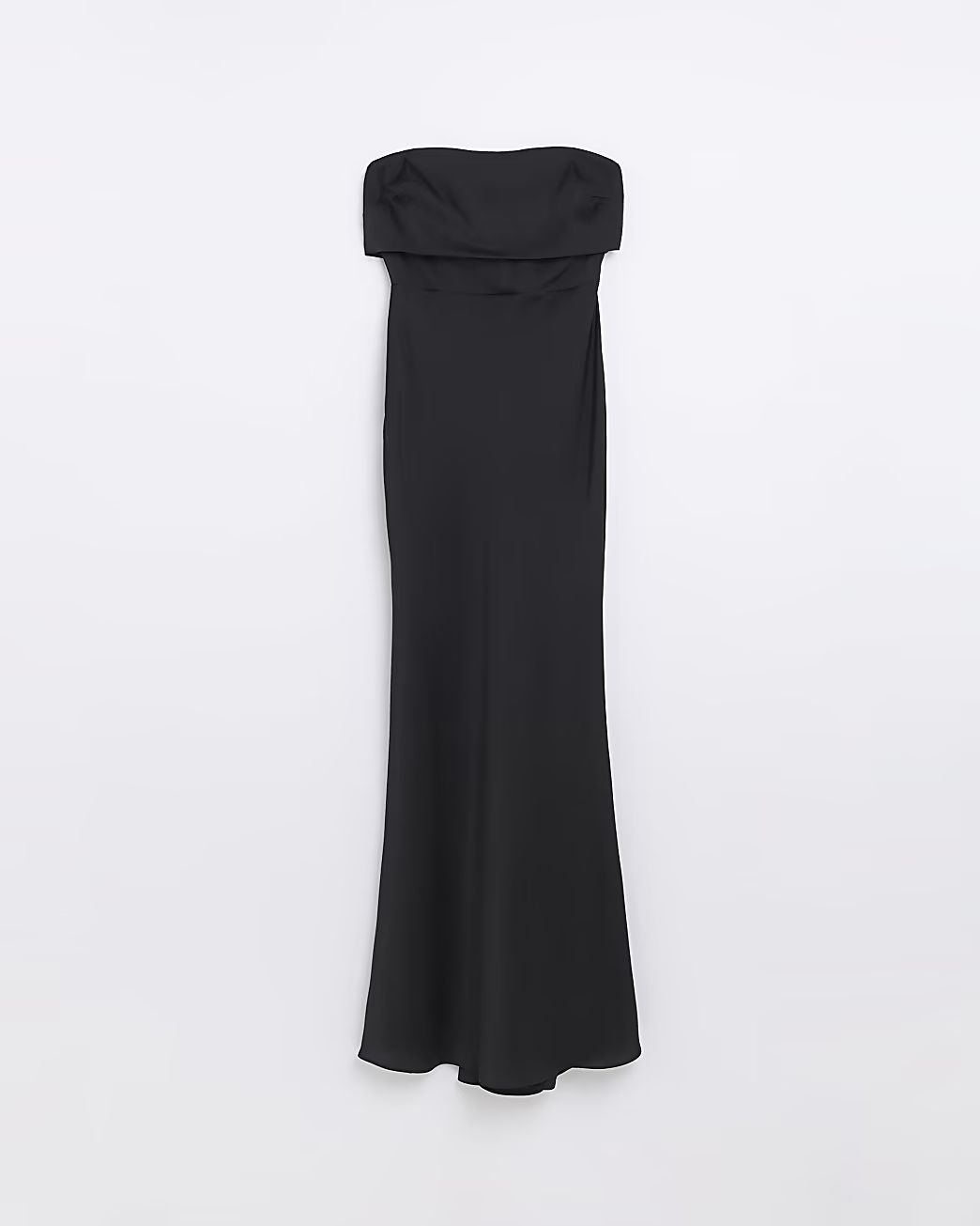 Black Bridesmaid Bandeau Maxi Dress | River Island (UK & IE)