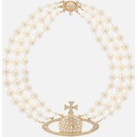 Vivienne Westwood Bas Relief Gold-Tone and Faux Pearl Choker | Coggles (Global)