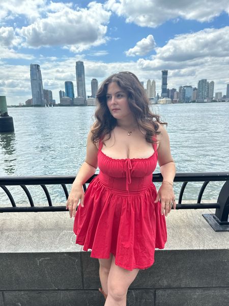 Nasty gal corset milkmaid dress in red wearing size US 10 can be tightened in the back



#LTKParties #LTKMidsize #LTKFindsUnder50