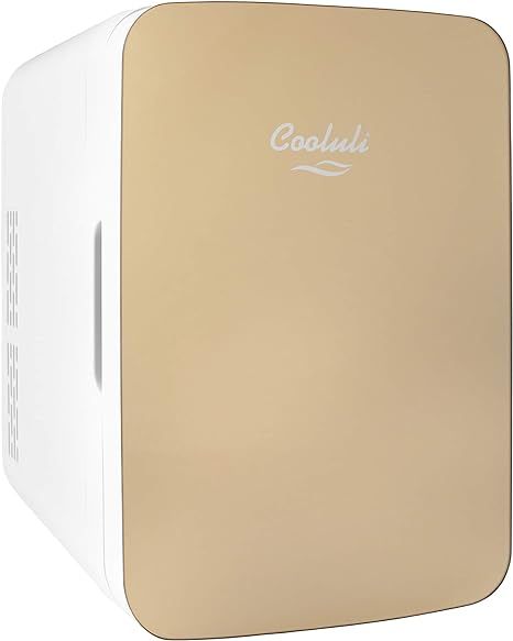 Cooluli 10L Mini Fridge for Bedroom - Car, Office Desk & College Dorm Room - 12v Portable Cooler ... | Amazon (US)