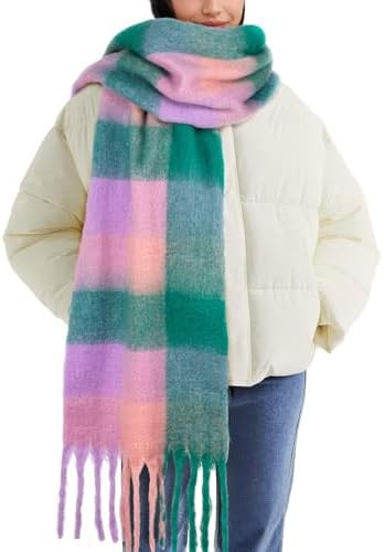 Colorful Winter Scarf for Women - Warm Chunky Blanket Scarves,Trendy Christmas Gifts & Stocking S... | Amazon (US)