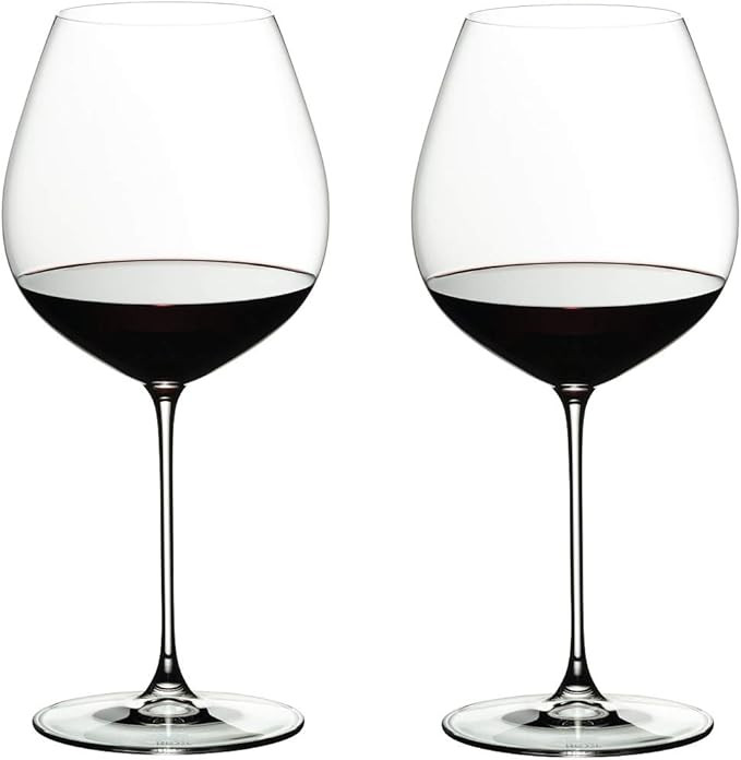 Riedel 6449/07 Veritas Pinot Noir Wine Glasses, Set of 2, Clear | Amazon (US)