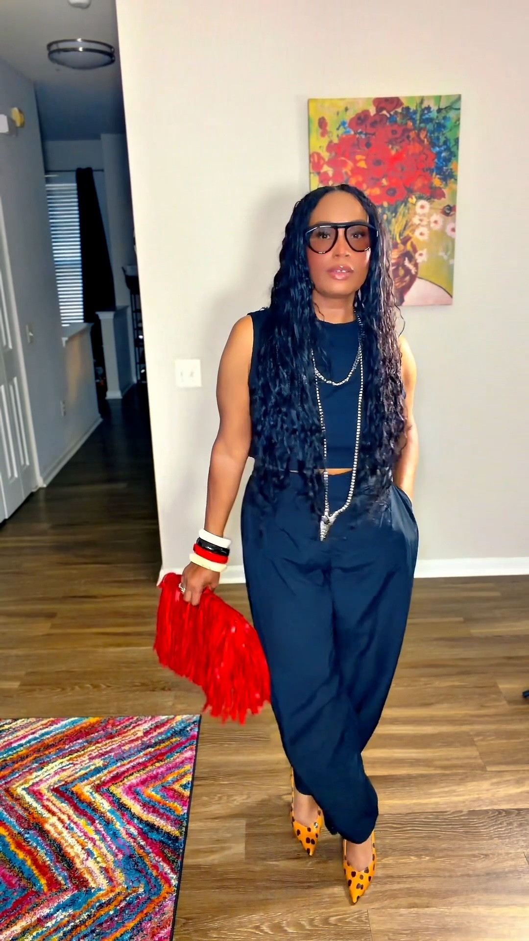 Parachute pants, but make them easy to style. I paired these with a fitted crop top, a layered chain, leopard heels, stacked bangles, and a red statement bag. Linking the pieces I can on LTK, plus similar options where needed. ❤️

#LTKStyle #Over40Style #ParachutePants #FashionOver40

#LTKootd #LTKOver40 #LTKMidsize