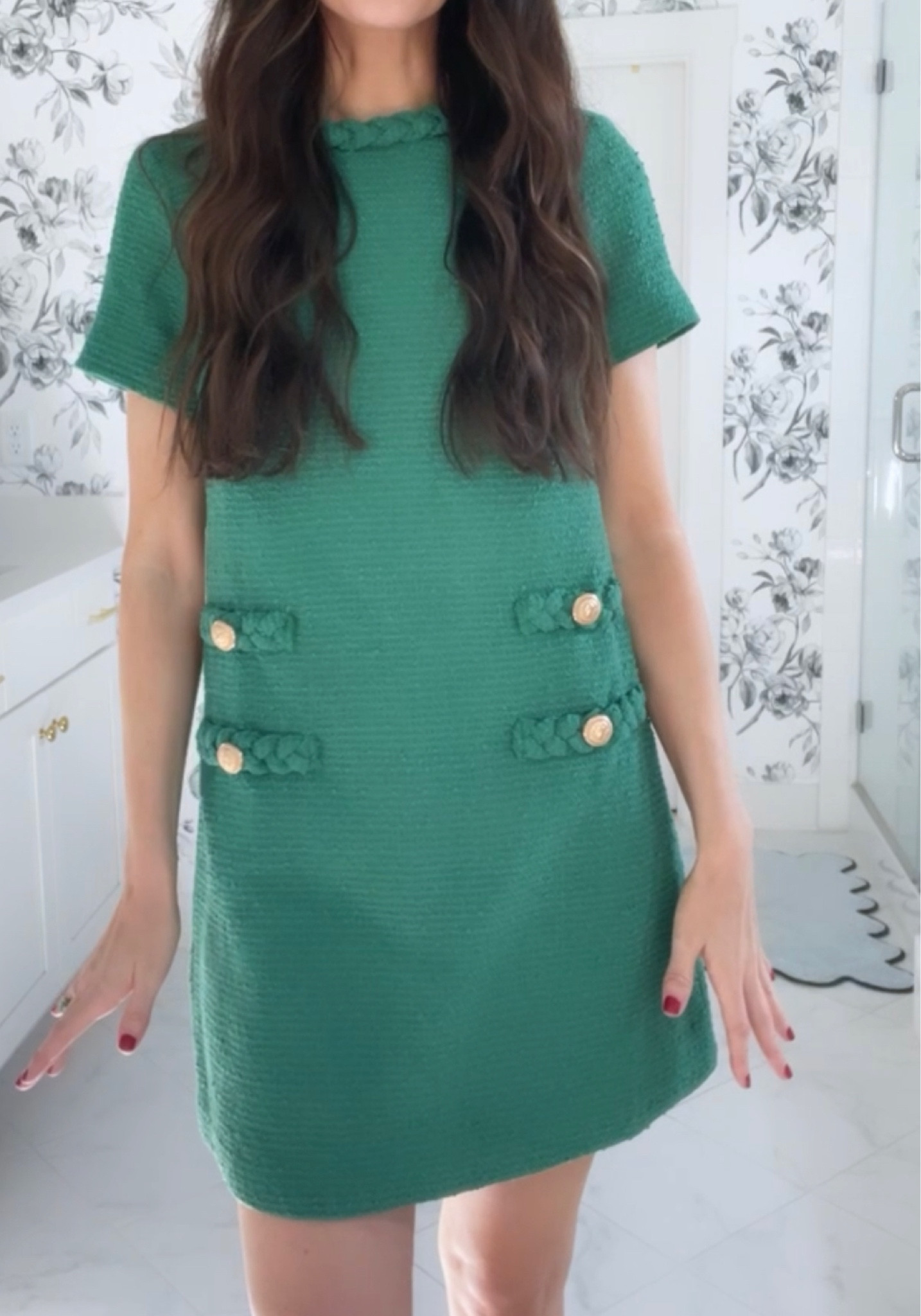 emerald green tweed dress Ask You Out Emerald Green Tweed Shift Dress, X-Large - The Mint Julep Boutique