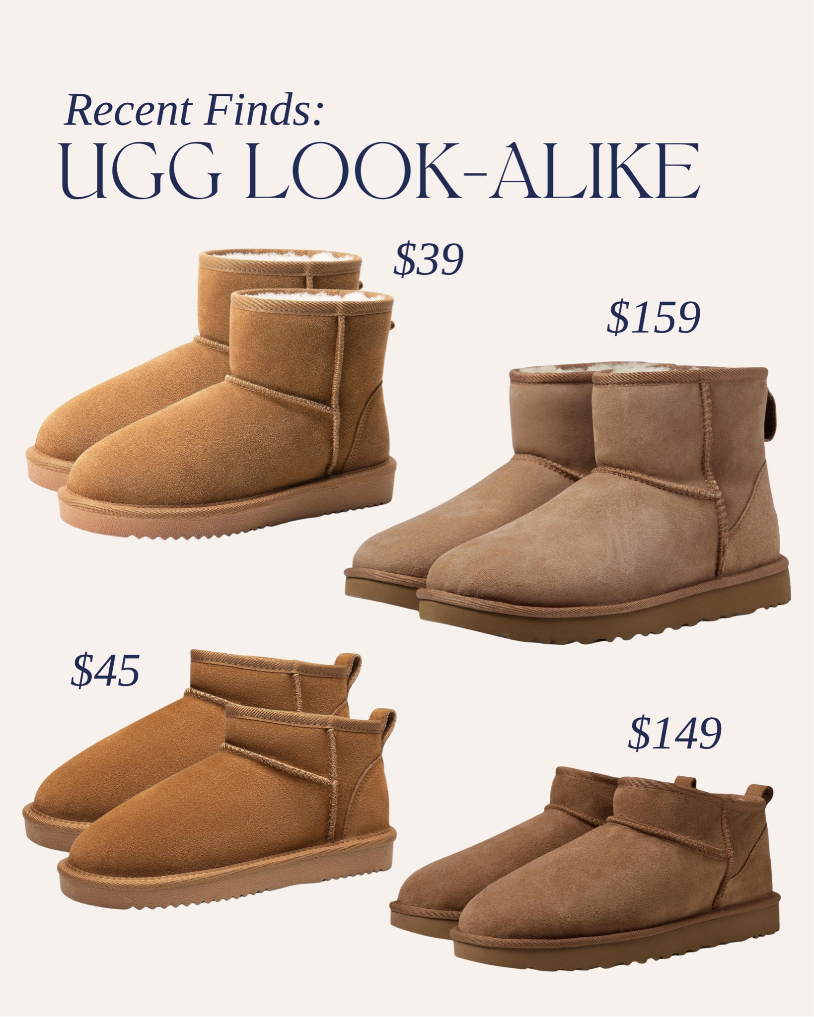 UGG LOOK ALIKES 🫶🏼

#LTKFindsUnder100 #LTKStyleTip #LTKSeasonal