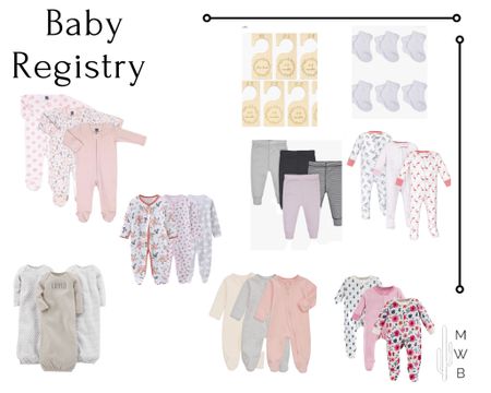 Baby registry essentials: pajamas, newborn clothing, closet organizers, gowns for baby easy changing at night. 

#LTKsalealert #LTKbump #LTKbaby