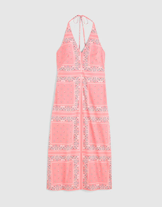 Madewell x Shopbop Smocked Halter Midi Dress | Madewell