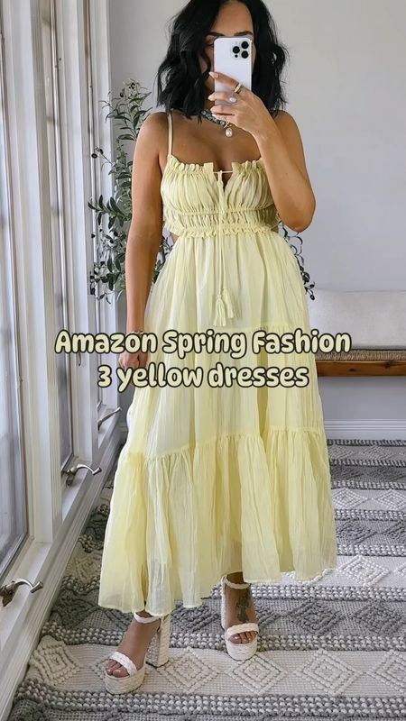 3 yellow dresses from Amazon perfect for spring! These dresses all come in more colors! Spring dresses | spring dress | spring fashion | spring outfit | amazon fashion | amazon dress | amazon outfit | amazon clothes | Easter dress | Easter dresses | summer dress 

#LTKfindsunder50 #LTKstyletip #LTKSeasonal