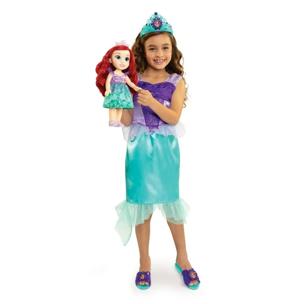Disney Princess Ariel Toddler Doll with Child Size Dress and Accessories - Walmart.com | Walmart (US)