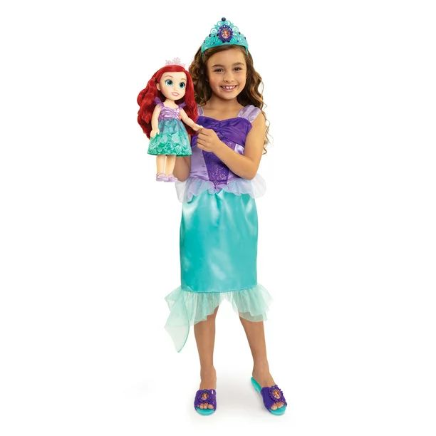 Disney Princess Ariel Toddler Doll with Child Size Dress and Accessories - Walmart.com | Walmart (US)