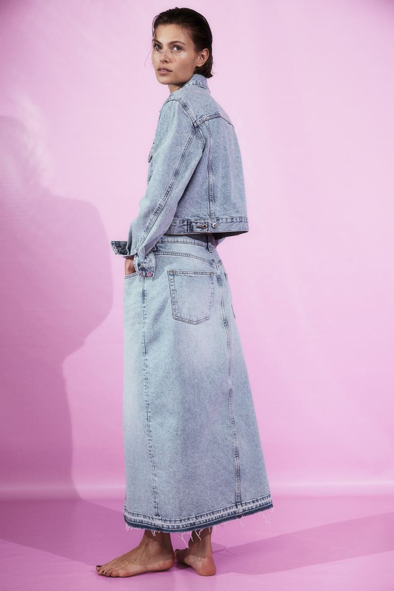 Denim Skirt - Denim blue - Ladies | H&M US | H&M (US + CA)