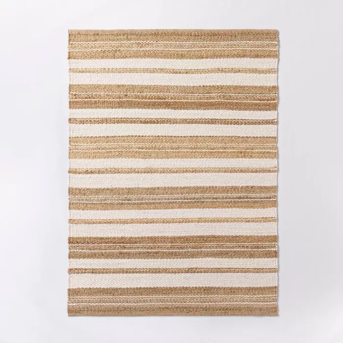 Riverton Hand Woven Striped Area Rug Tan - Threshold™ designed with Studio McGee | Target