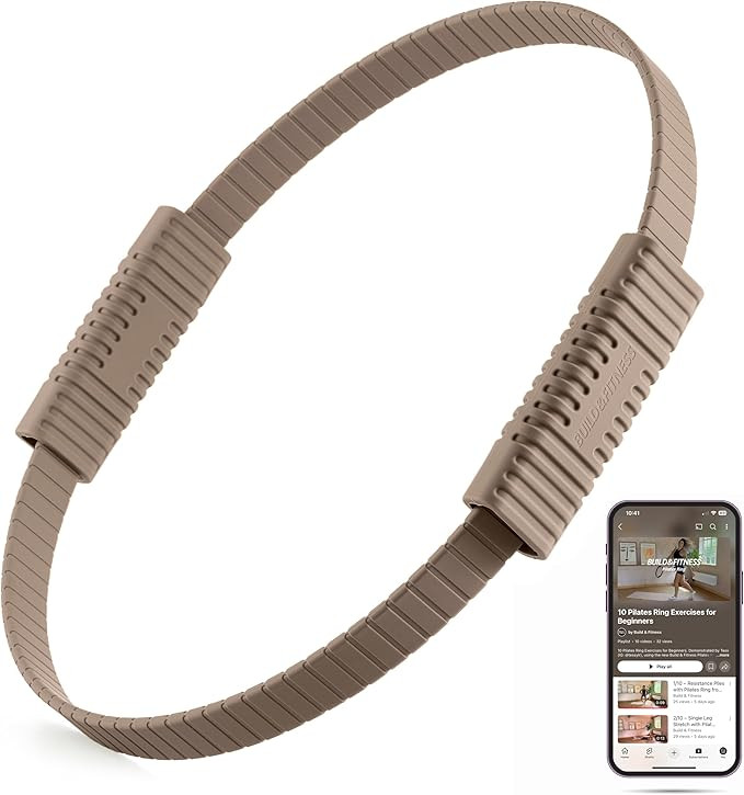 Build & Fitness Pilates Ring – 13.5 inch Magic Circle for Toning Thighs, Core, and Arms – Lig... | Amazon (US)