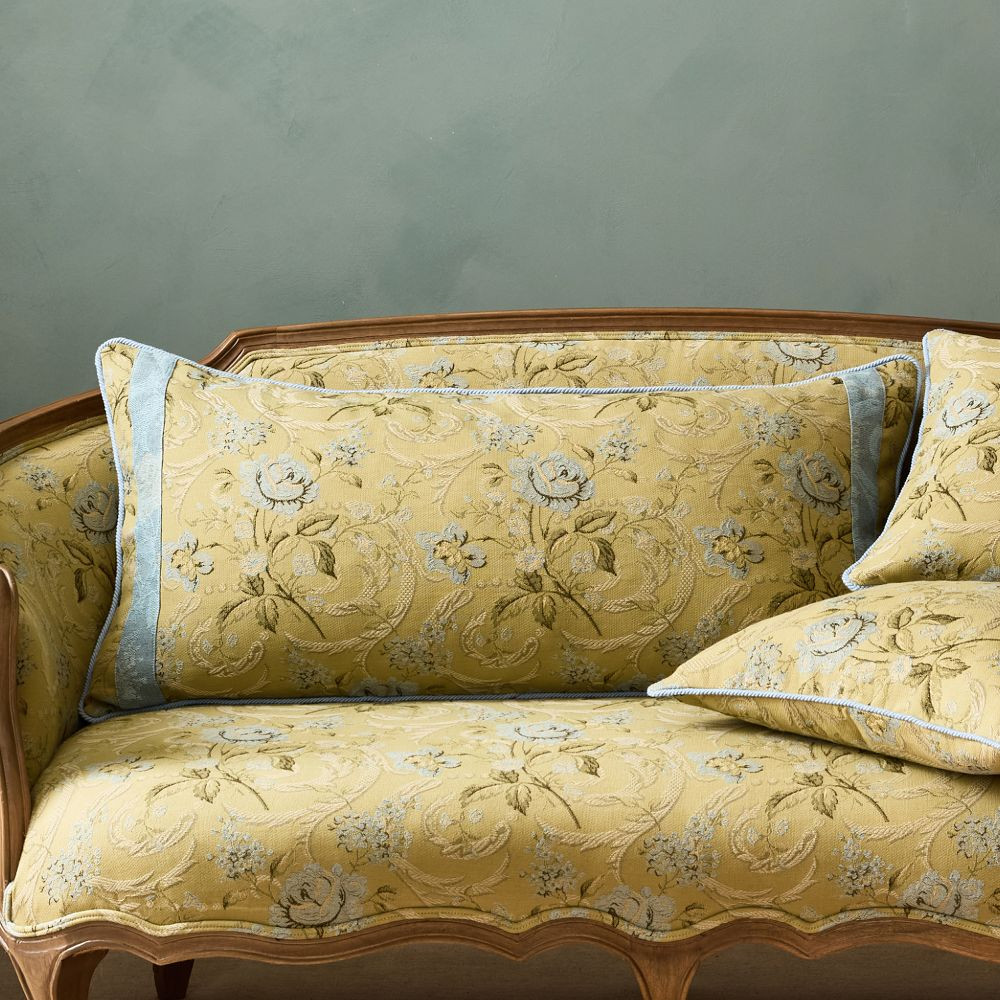 Lucie Jacquard Lumbar Pillow Cover | GreenRow