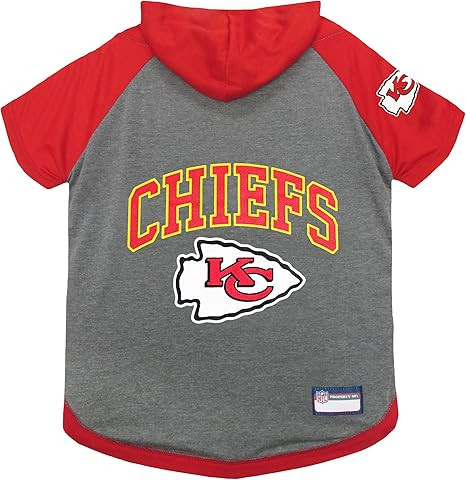 Pets First NFL Kansas City Chiefs Hoodie for Dogs & Cats. | NFL Football Licensed Dog Hoody Tee S... | Amazon (US)