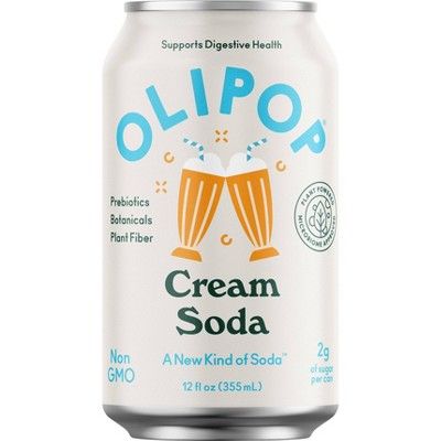 OLIPOP Cream Soda Prebiotic Soda - 12 fl oz | Target