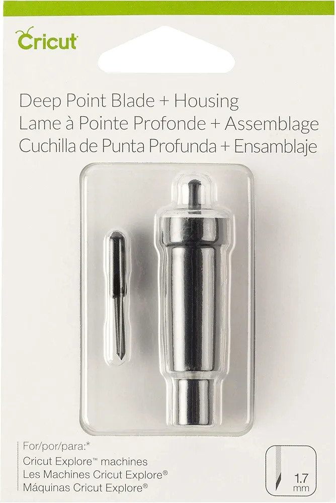 Cricut Deep-Point Blade + Housing, Cutting Blade with Deep Cut Housing, Cut Materials up to 1.5mm... | Amazon (US)