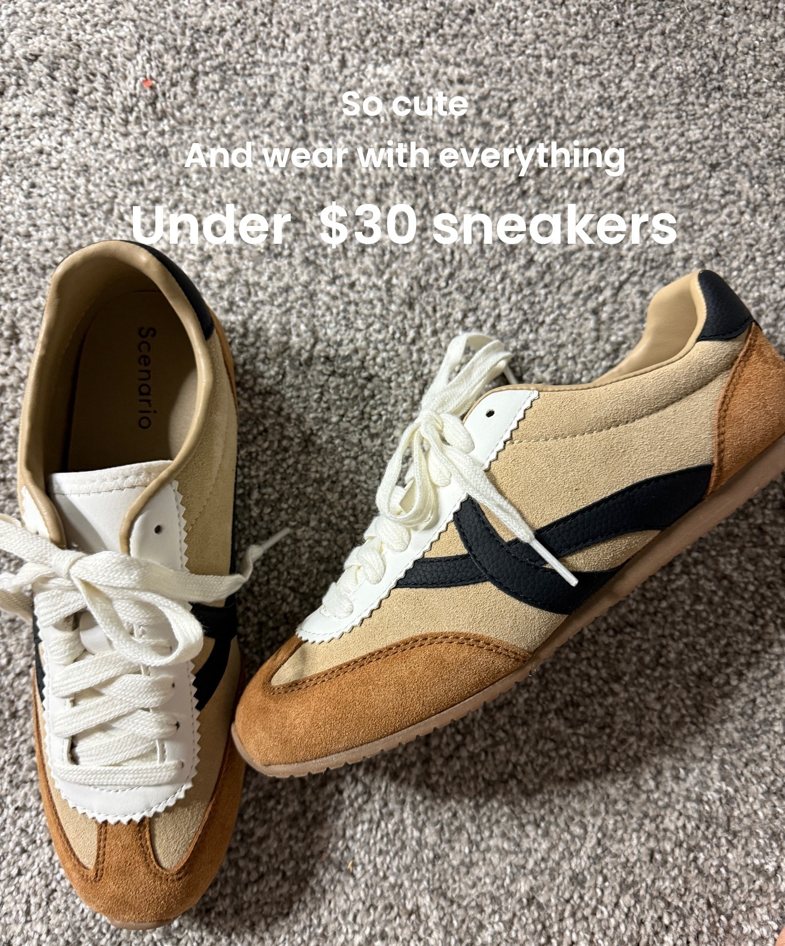 Trending low profile sneaker
& designer inspired 
How cute are these under $30 sneakers

You can wear with anything and so comfy 

Hurry these will sell out…

#LTKmomlife #LTKOver40 #LTKActive