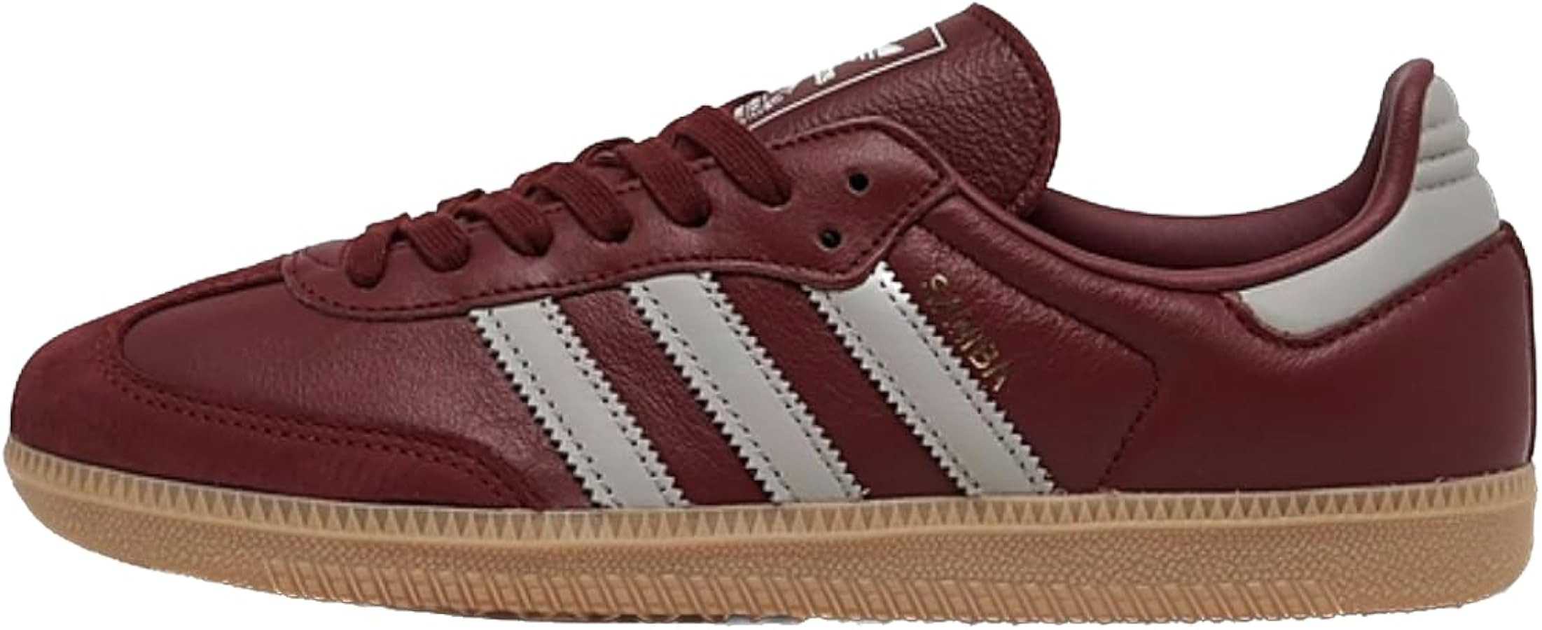 adidas Samba OG Womens Sneaker (Dark Burgundy Gum, 8) | Amazon (US)