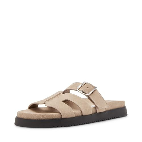 Steve Madden Women's Mayhem Slide Sandal, Taupe Suede, 9.5 | Amazon (US)