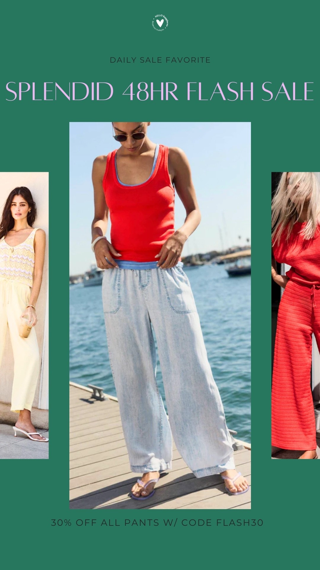 One of my favorite brands is having a flash sale! ☀️ Save 30% on all pants with code FLASH30 for the next 48 hours. Easy, elevated pieces you'll wear all season long. 🤍

#LTKootd #LTKSeasonal #LTKSaleAlert