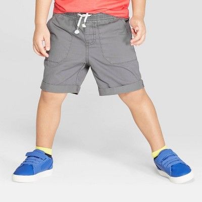 Toddler Boys' Twill Pull-On Shorts - Cat & Jack™ Gray | Target