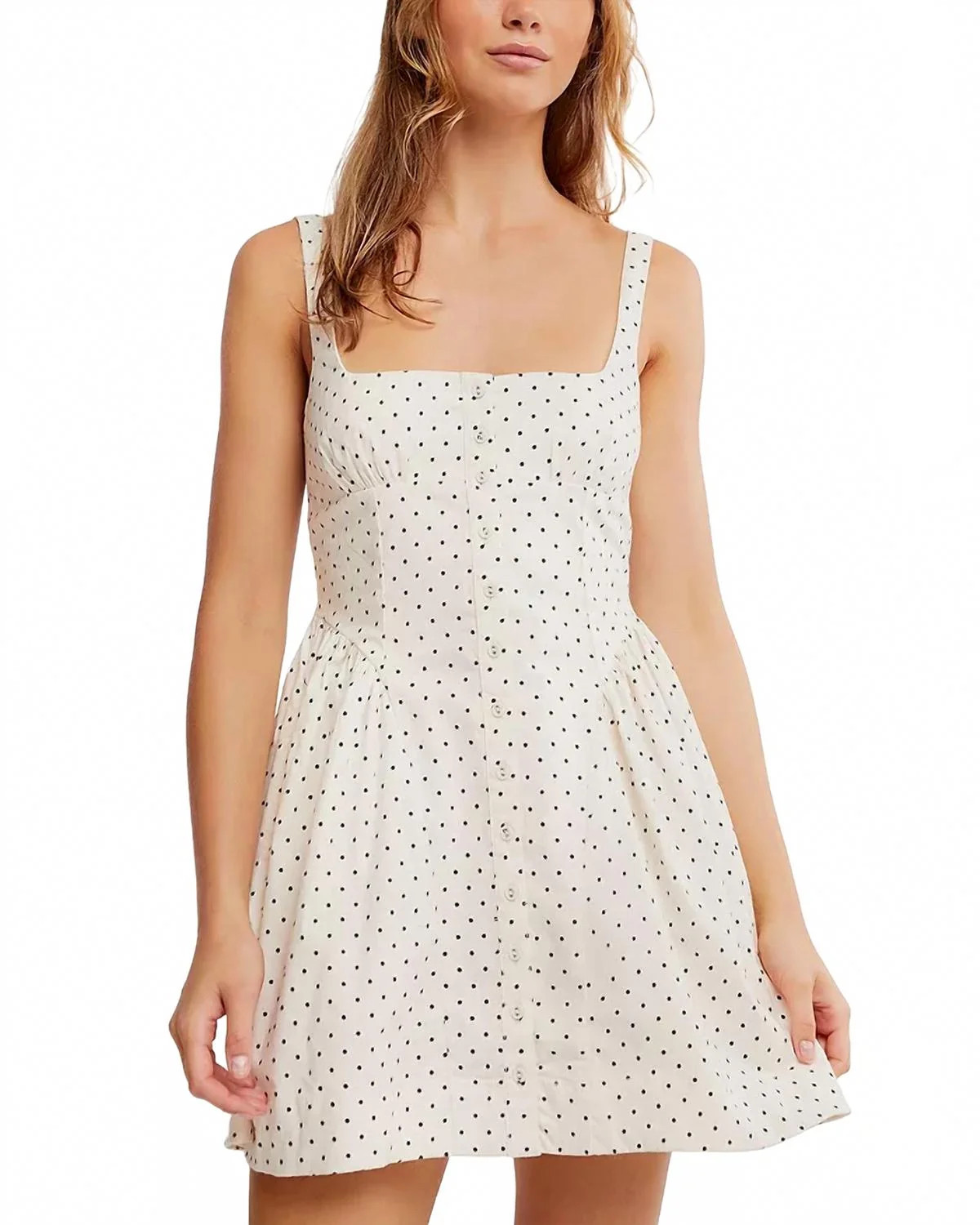 Printed Astrid Mini Dress In Ivory | Shop Simon