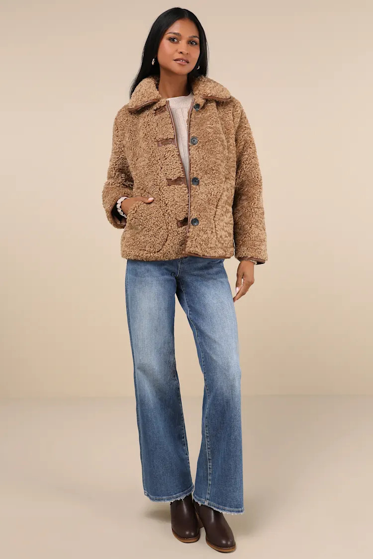 Cuddly Cute Brown Teddy Coat | Lulus
