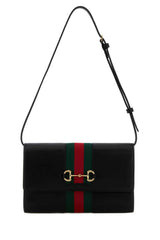 Gucci Horsebit Shoulder Bag — Black | Italist Inc.