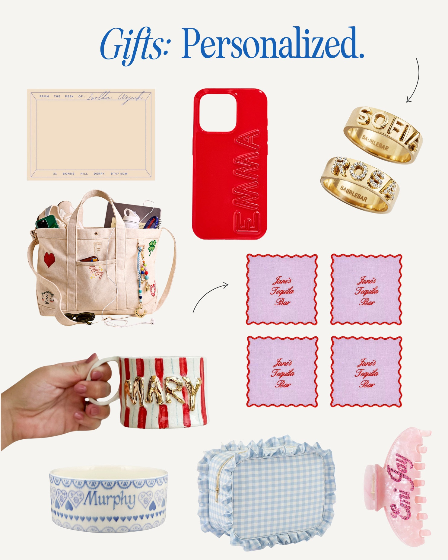 Gifts for that friend that puts their name on everything 🍒💕💘🎄

#LTKHoliday