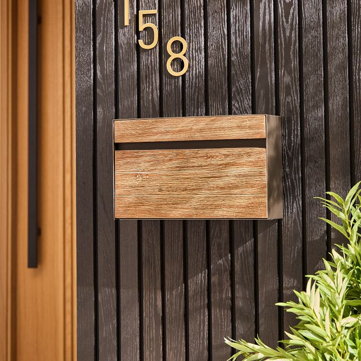 Portside Wood & Metal Mailbox | West Elm (US)
