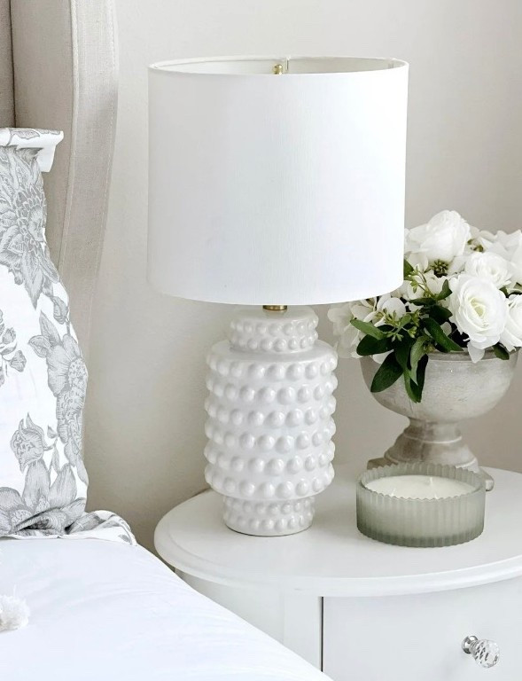 On the hunt for new nightstand lamps! This white hob nail is very similar to one I have & love, but need 2 when I move. 

My Texas House 21'' Table Lamp with White Fabric Drum Shade Transitional Table Light Fixture for Living Room, Bedroom or Office

Home Decor. New Home. 

#LTKHome #LTKSeasonal