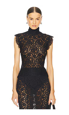 L'Academie by Marianna Zelie Top in Black from Revolve.com | Revolve Clothing (Global)