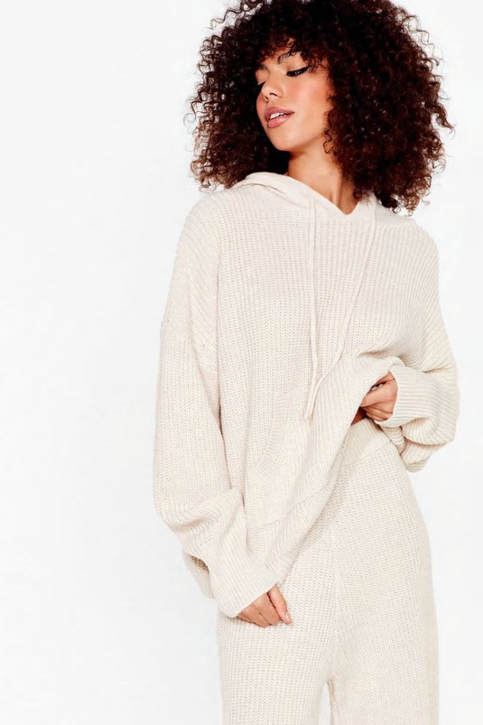 Knit's the New Style Hoodie and Wide-Leg Trousers Set | Nasty Gal (US)