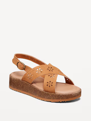 Faux-Suede Platform Sandals for Girls | Old Navy (US)