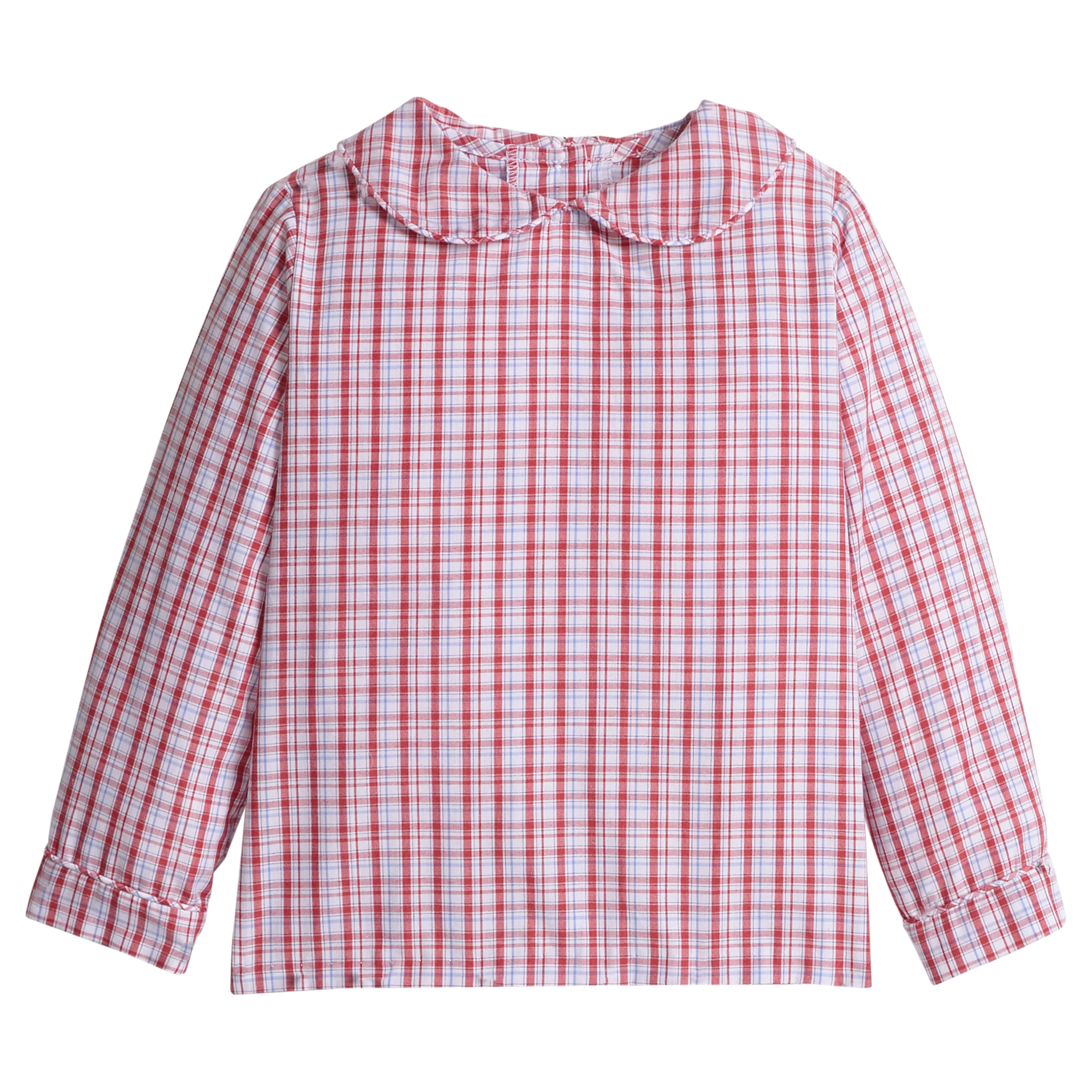 Little English Peter Pan Shirt- Hartford Plaid | JoJo Mommy