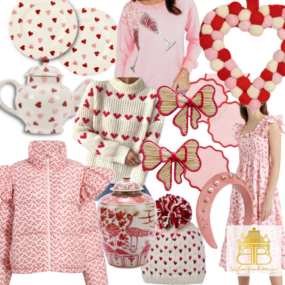 Blush

Valentine's | Valentines | Galentines | Red | Pink | Holiday | Valentine's Day | Valentine's Fashion | Hearts | Lips | Heart | xoxo | Gifts for Her | Gifts for Teen | Gifts for Tween | Tissue Box | Napkin Rings | Iraca | Scallop | Tabletop | Valentine's Table | Fair Isle | Sweater | Candle | Heart Candle | Coasters | Statement Shoes | Signet Ring | Ginger Jar | Chinoiserie | Ginger Jar | headband | teapot



#LTKstyletip #LTKhome #LTKSeasonal