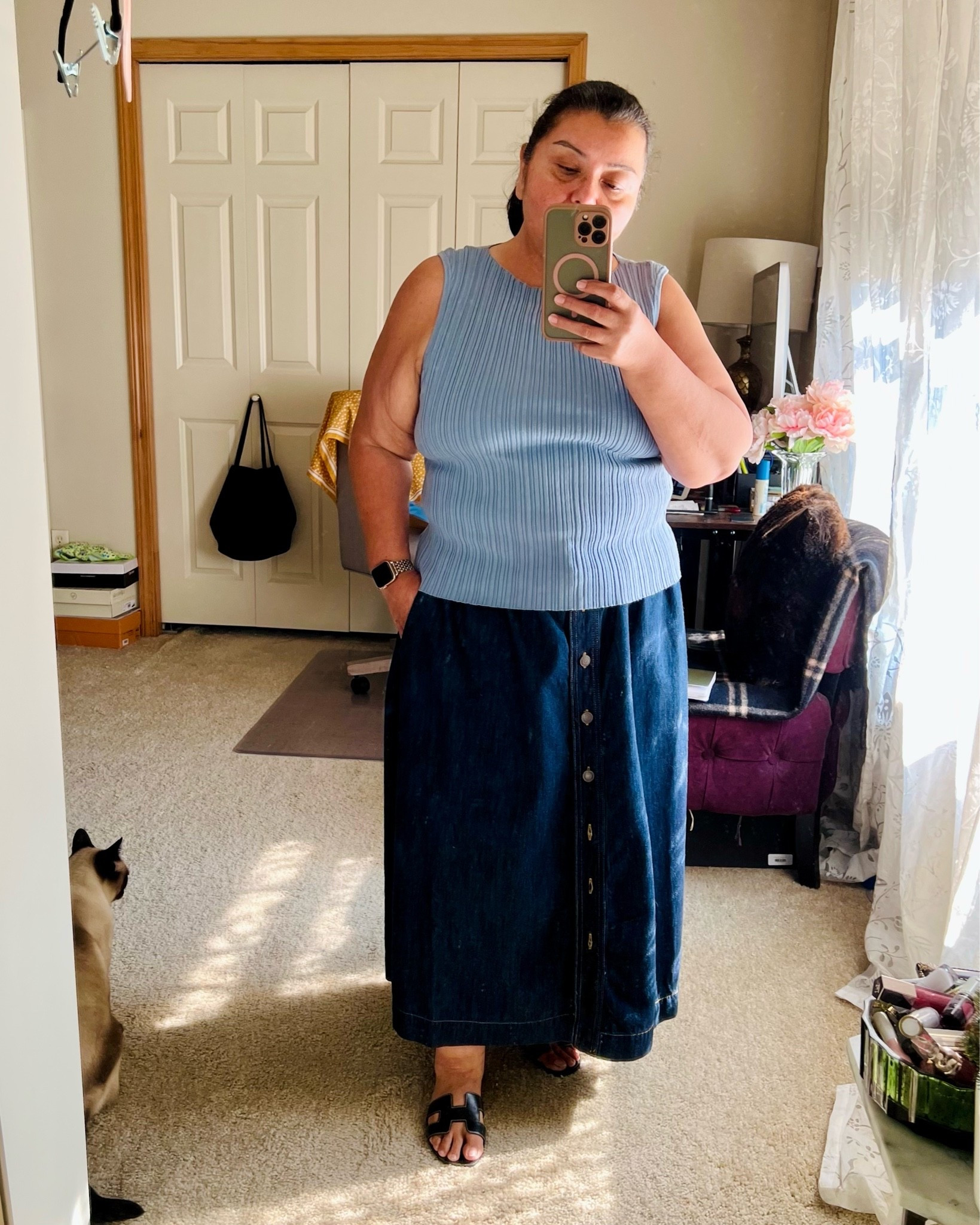 Yesterday’s OOTD.  The cotton cashmere tank top from Quince is a summer go to.

#LTKMidsize #LTKPetite #LTKootd