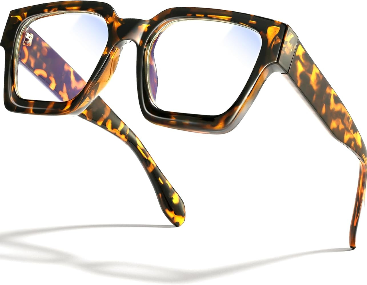 livho Oversized Blue Light Blocking Glasses for Woman - Rectangle Fashion Glasses for Computer, C... | Amazon (US)