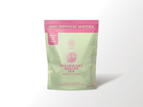 Harmony Proteins - Premium Matcha Green Tea with Natural Strawberry Smooth Flavor, Rich in Antioxidants & L-Theanine, No Preservatives, Sweetened with Organic Sugar - 20 Servings | Amazon (US)