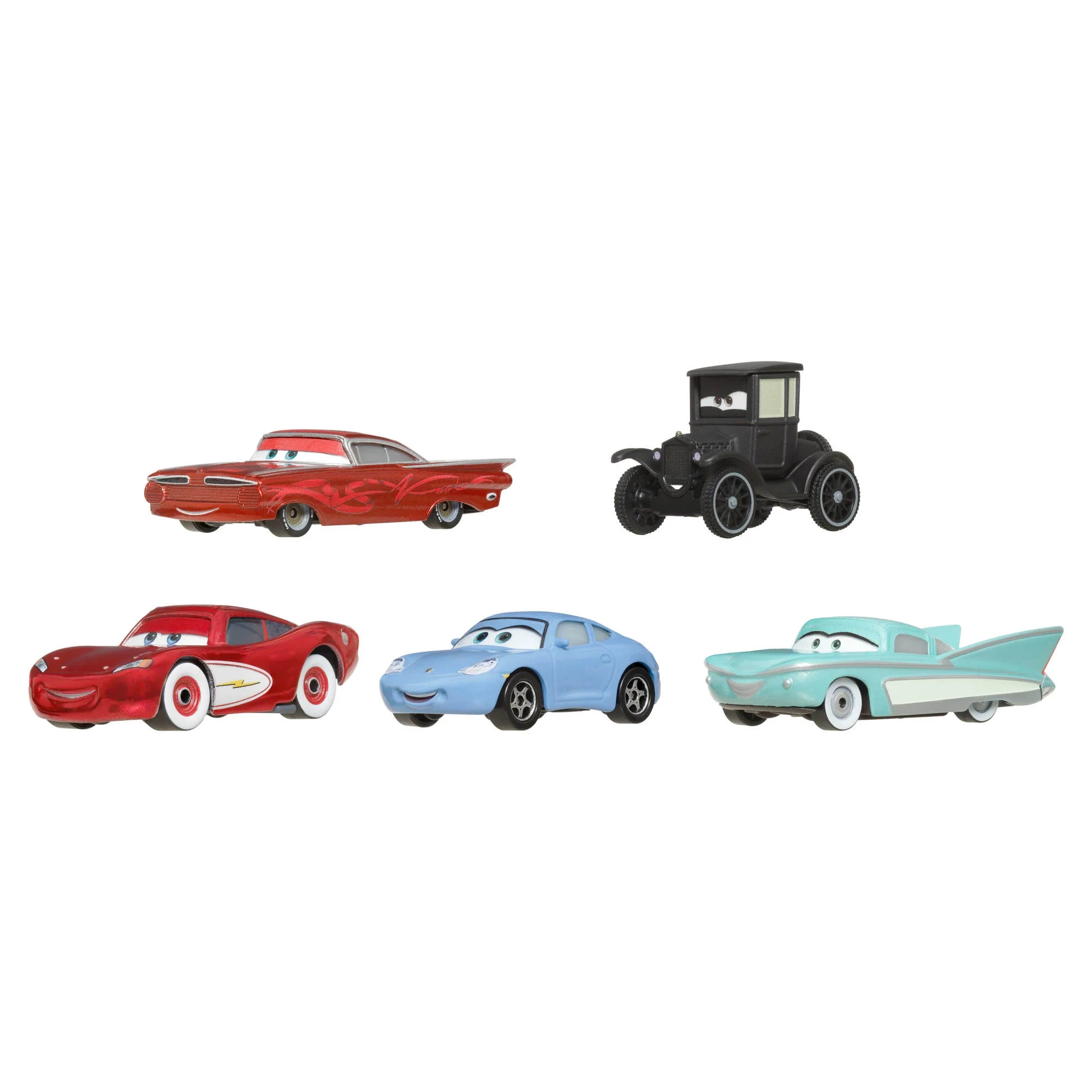 Disney and Pixar Cars Travelin’ Team 5-Pack, Set of 5 1:55 Scale Die-Cast Toy Cars (Styles May ... | Walmart (US)