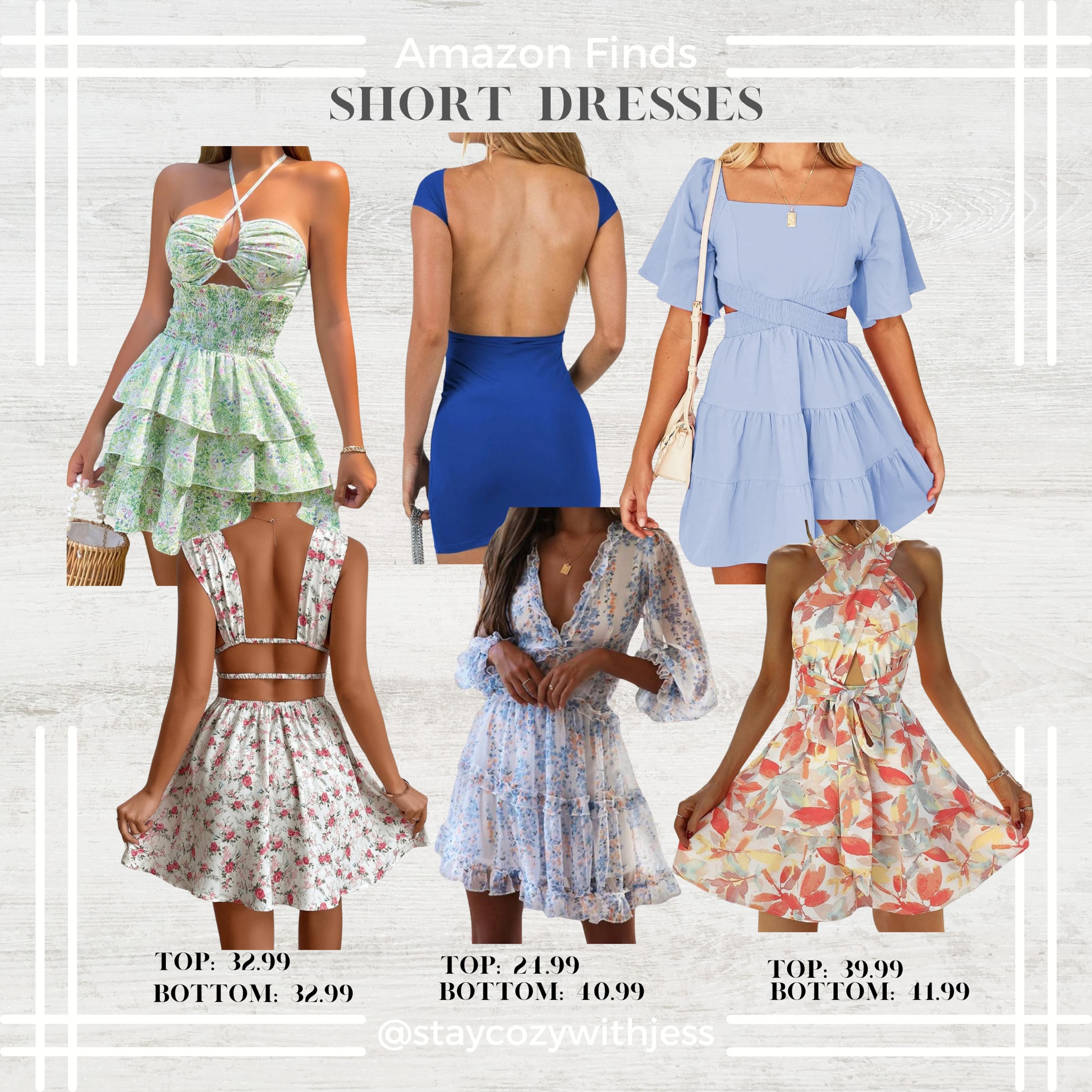 Shop the links below & head to my profile for more Amazon dresses, darling 🥰

Short Dress Chic: Legs for Days!
Feeling flirty and fun? Short dresses are your BFF! They come in a million styles, from playful minis to chic shifts, perfect for showing off your legs and turning heads.  

Here's how to rock yours:
• Find your fit: A well-fitting short dress will hug your curves in all the right places. Don't be afraid to experiment with different silhouettes – A-line for a touch of whimsy, bodycon for a glam look, or a flowy skater dress for effortless vibes.
• Accessorize like a pro: Short dresses are a blank canvas for accessories! Belts can cinch your waist and add definition. Statement earrings or a chunky necklace can elevate your look. And for cooler nights, layer on a cute jacket or cardigan.
• Shoe magic: Heels elongate your legs, while sandals or booties add a casual touch. Play with proportions! For a mini dress, try knee-high boots for a trendy vibe.
Short dress inspo? Pair a floral sundress with strappy sandals for a brunch date, or a sexy mini with pumps for a night out.

Long Dress Drama: Effortless Elegance
Long dresses exude timeless sophistication. They're perfect for formal events, but can also be dressed down for a more relaxed look. 

Here's how to style them:
• Know your fabrics: Flowy chiffons and satins create a romantic vibe, while structured linens or cottons are great for daywear.
• Embrace the waist: Define your waist with a belt or choose a dress with a cinched waistline. This will create a flattering silhouette.
• Shoe play: Long dresses pair well with heels for a formal look. For a more casual vibe, try wedges, sandals, or even slim sneakers!
Long dress looks? A maxi dress with statement earrings is perfect for a summer wedding. For a dressy-casual look, try one with booties and a denim jacket.

Remember, confidence is the best accessory! Rock whatever dress makes you feel amazing.

Stay cozy,
- Jess 💙

#amazondresses #sundresses #shortdresses #longdresses #floraldresses 

#LTKfindsunder50 #LTKstyletip #LTKmidsize