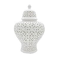 Galt International 19.5” Lattice Ginger Jar with Lid - Home Decor with Intricate Mediterranean ... | Amazon (US)