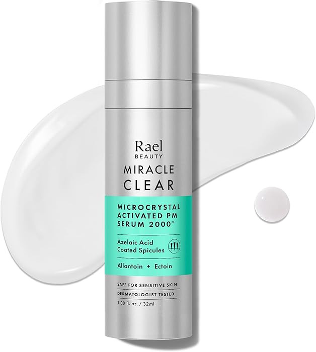 Rael Microcrystal Serum, Miracle Clear PM 2000 – Azelaic Acid for Face, Pore Minimizer, Hydrati... | Amazon (US)