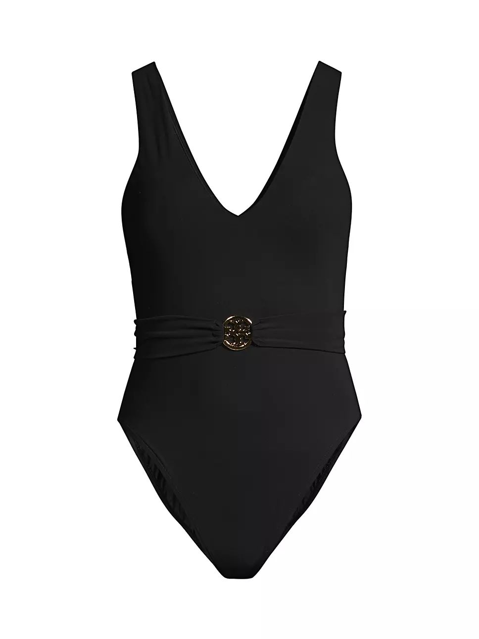 Miller Plunge Belted One-Piece Swimsuit | Saks Fifth Avenue