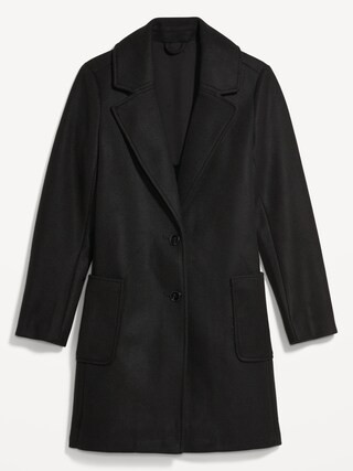 Oversized Soft-Brushed Button-Front Coat for Women | Old Navy (US)