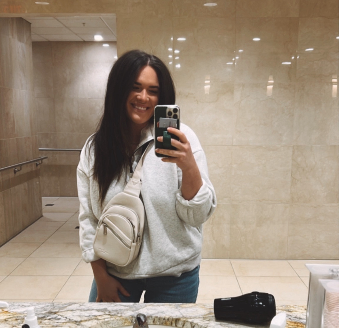 Love this fit for running errands! Sweatshirt is TTS, in my opinion! Size down for a more fitted look.

#LTKmidsize #LTKfindsunder50 #LTKsalealert