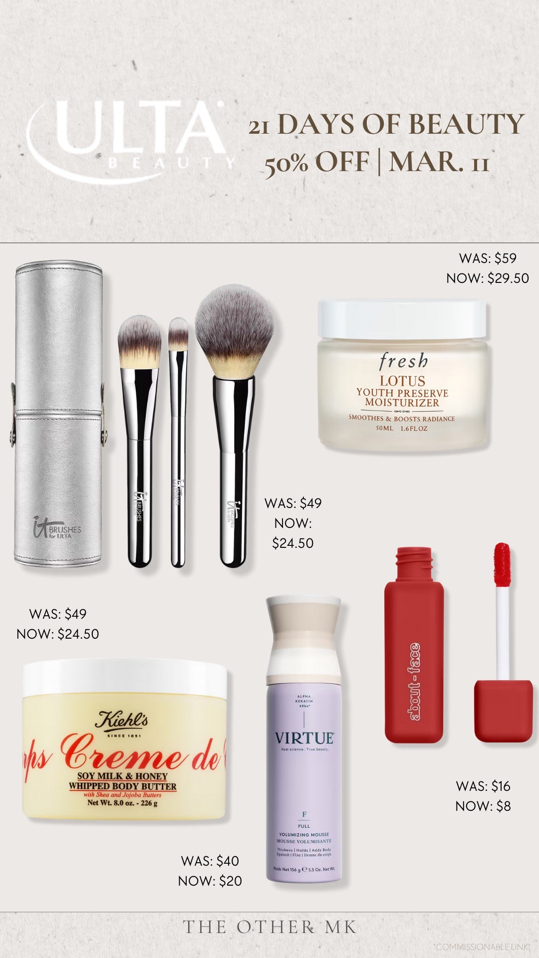 Now is the time to stock up on all your favorite products, 50% off with Ulta‘s 21 days of beauty!

Beauty, Skin care, Hair care, Self care, Hair tools, Beauty must haves, Skin care must haves

#LTKBeauty #LTKFindsUnder50 #LTKSaleAlert